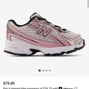 New balance toddler girl 740 shoes size 8